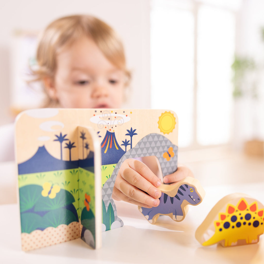 Melissa and Doug Wooden Dinosaurs Play Set