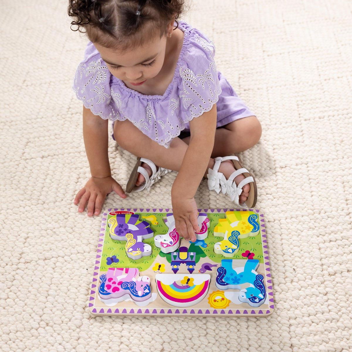 Melissa and Doug Unicorn Chunky Puzzle 6 Pieces
