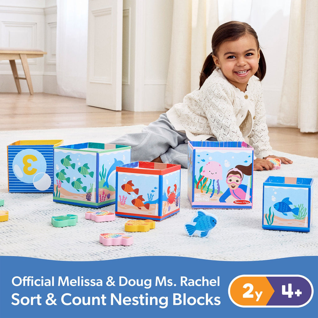 Melissa and Doug Ms RachelTM Sort Count Nesting Blocks