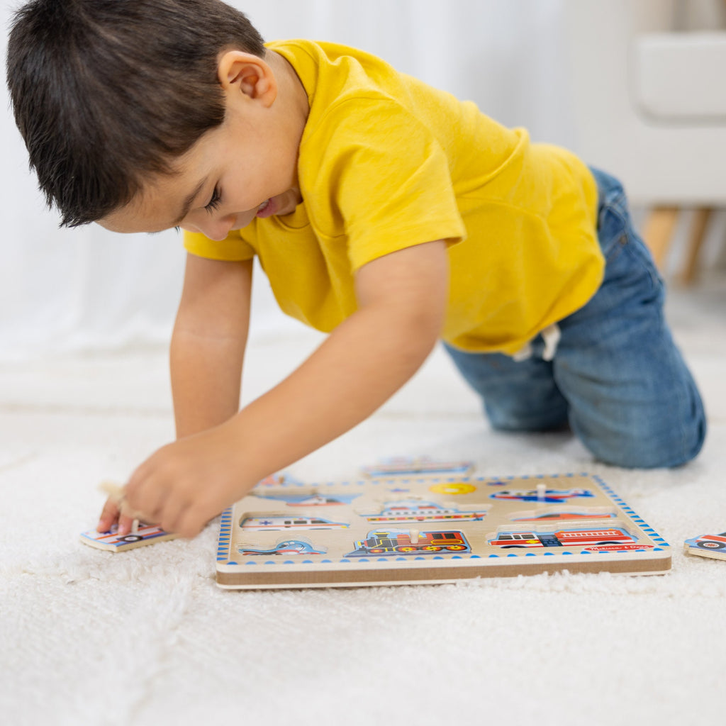 Melissa and Doug Vehicles Sound Puzzle - 8 Pieces