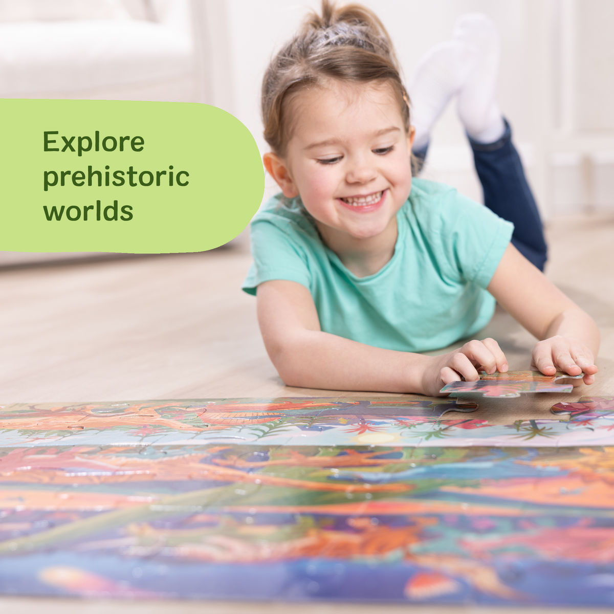 Melissa and Doug Dinosaur Floor Puzzle - 48 Pieces