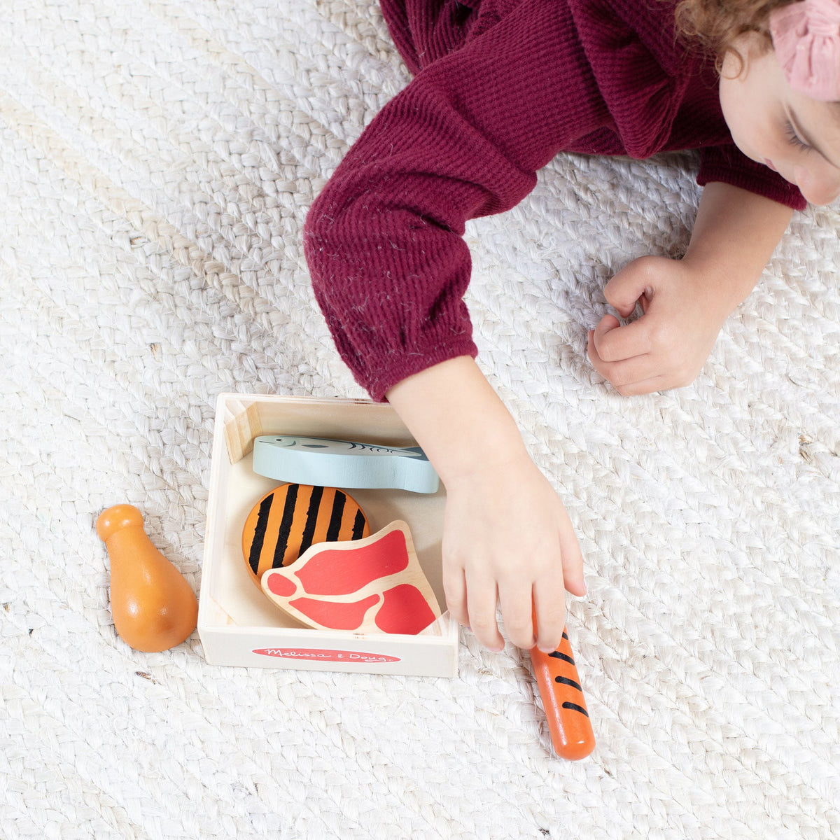 Melissa and Doug Wooden Food Groups Play Set Protein