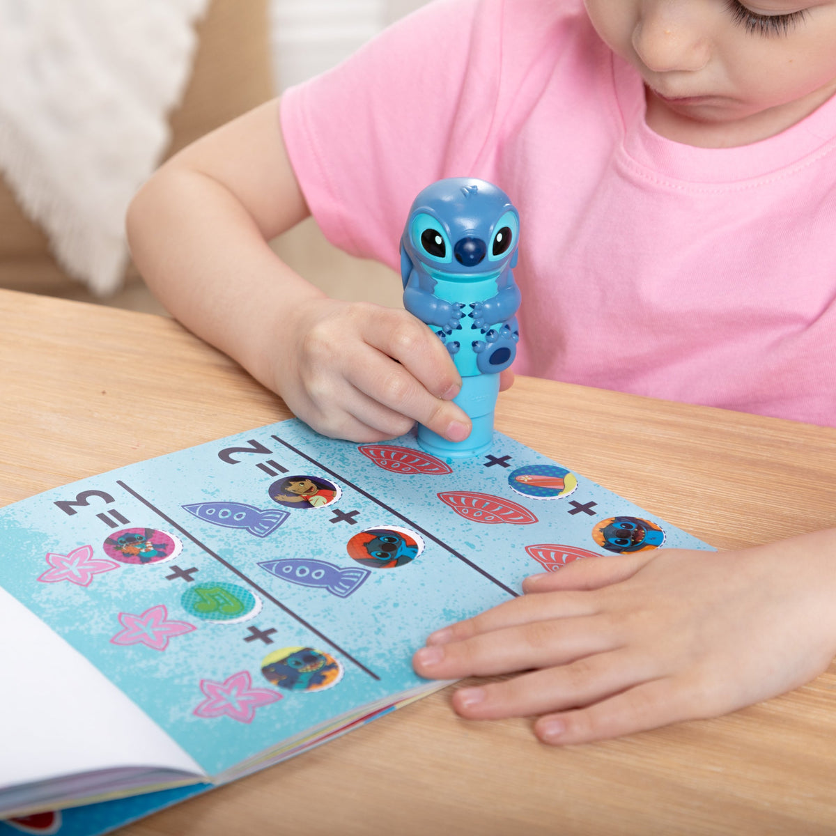 Melissa and Doug Sticker WOWTM Disney Stitch Bundle Activity Pad Sticker Stamper Mini Activity Pad and 200 Refill Stickers
