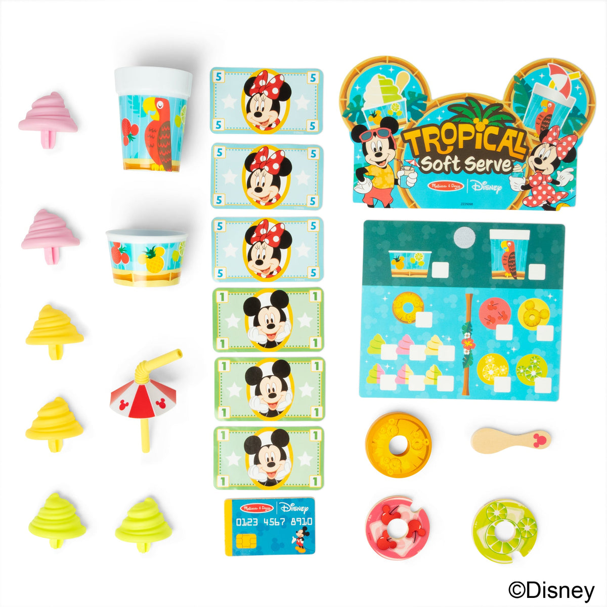Melissa and Doug Disney Tropical Soft Serve Wooden Play Set