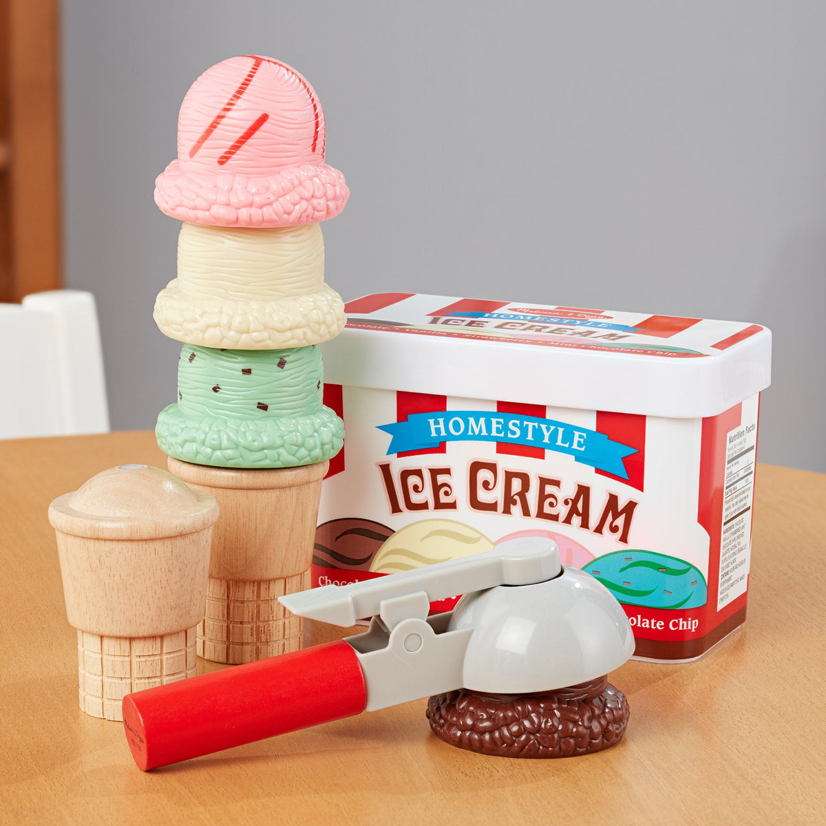 Melissa and Doug Scoop Stack Ice Cream Cone Magnetic Play Set