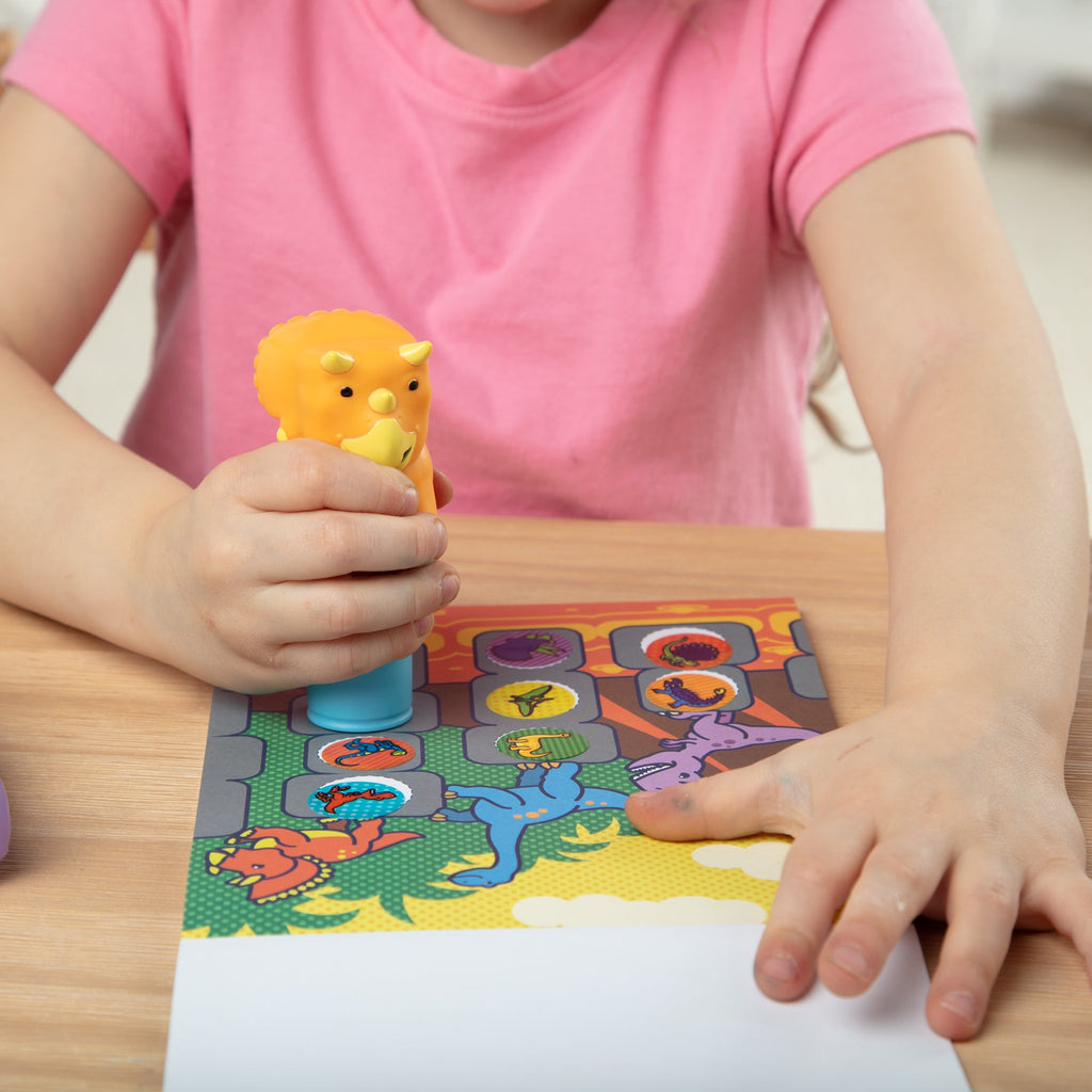 Melissa and Doug Sticker WOWTM Activity Pad Sticker Stamper Value Pack - Dinosaur