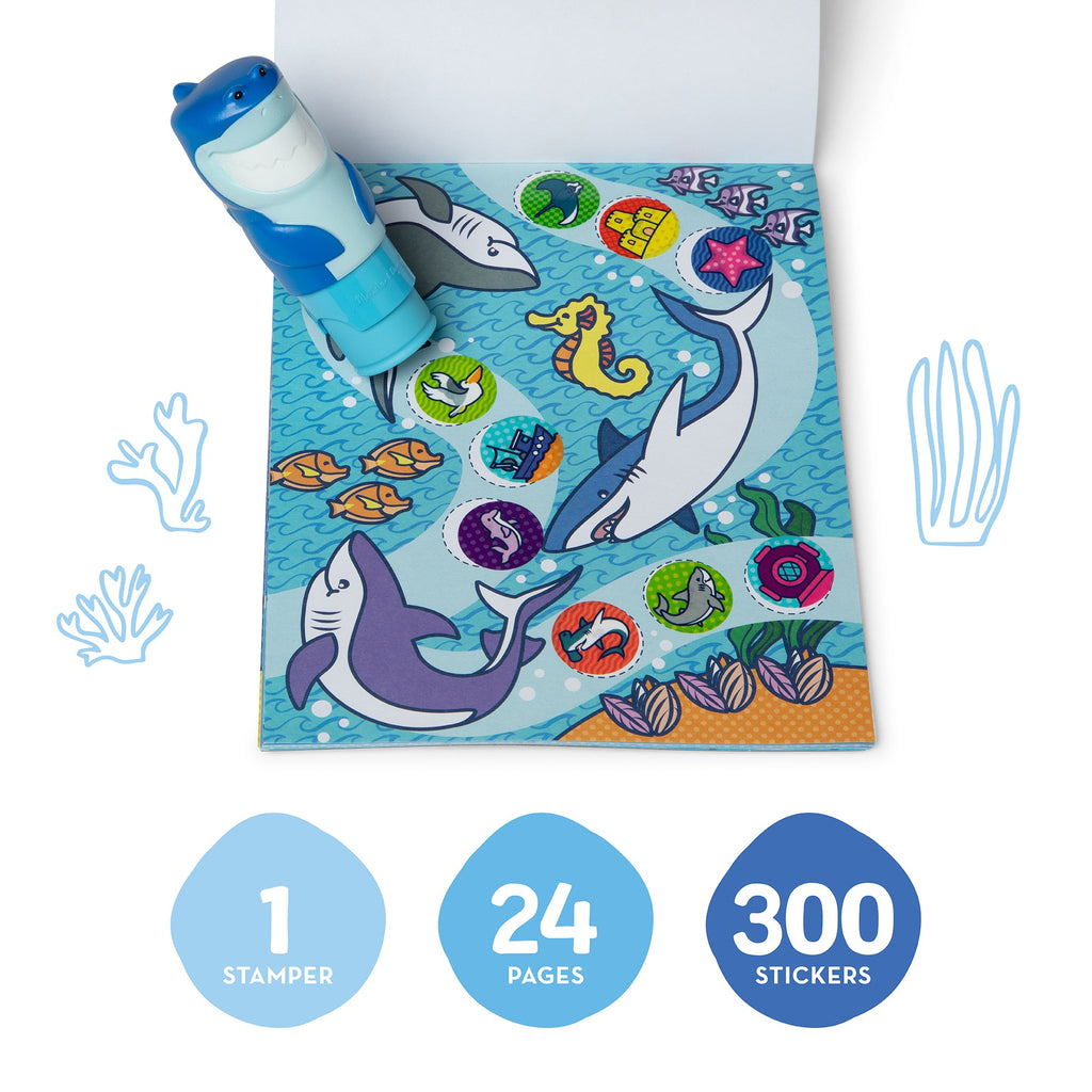 Melissa and Doug Sticker WOWTM Activity Pad Sticker Stamper - Shark