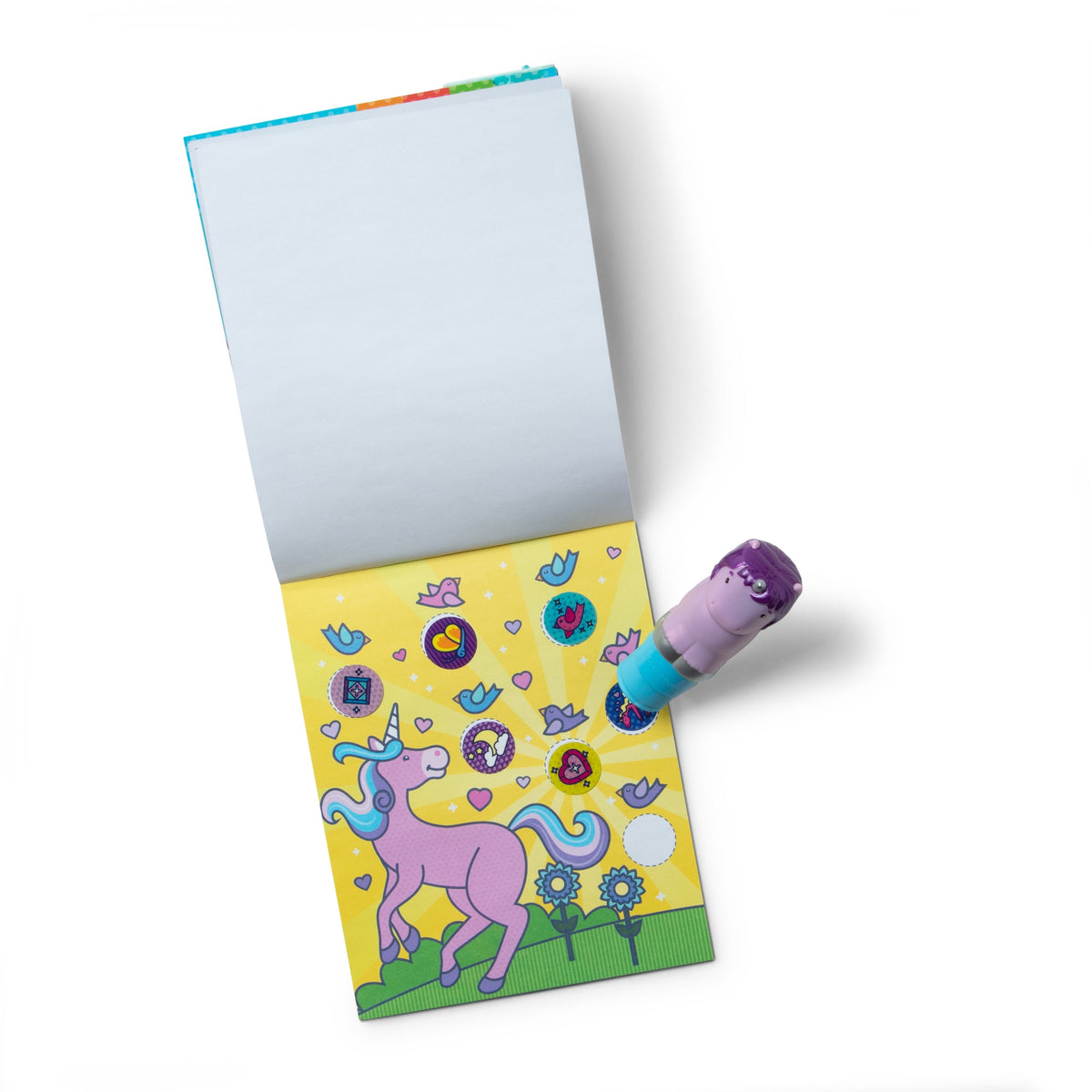 Melissa and Doug Sticker WOWTM Activity Pad Sticker Stamper - Purple Unicorn