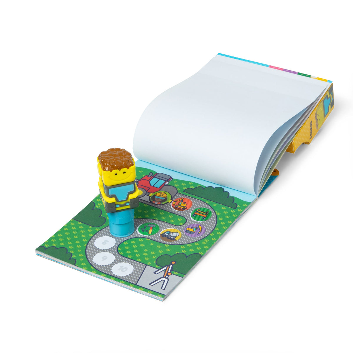 Melissa and Doug Sticker WOWTM Activity Pad Sticker Stamper - Bulldozer