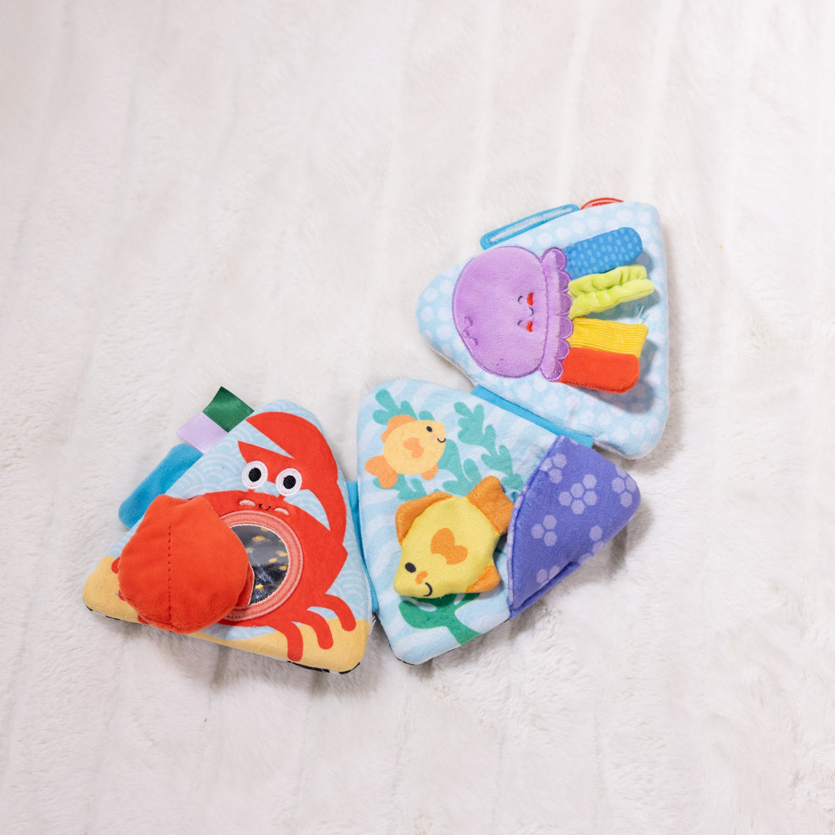Melissa and Doug Ocean Tummy Time Triangle Baby Toy