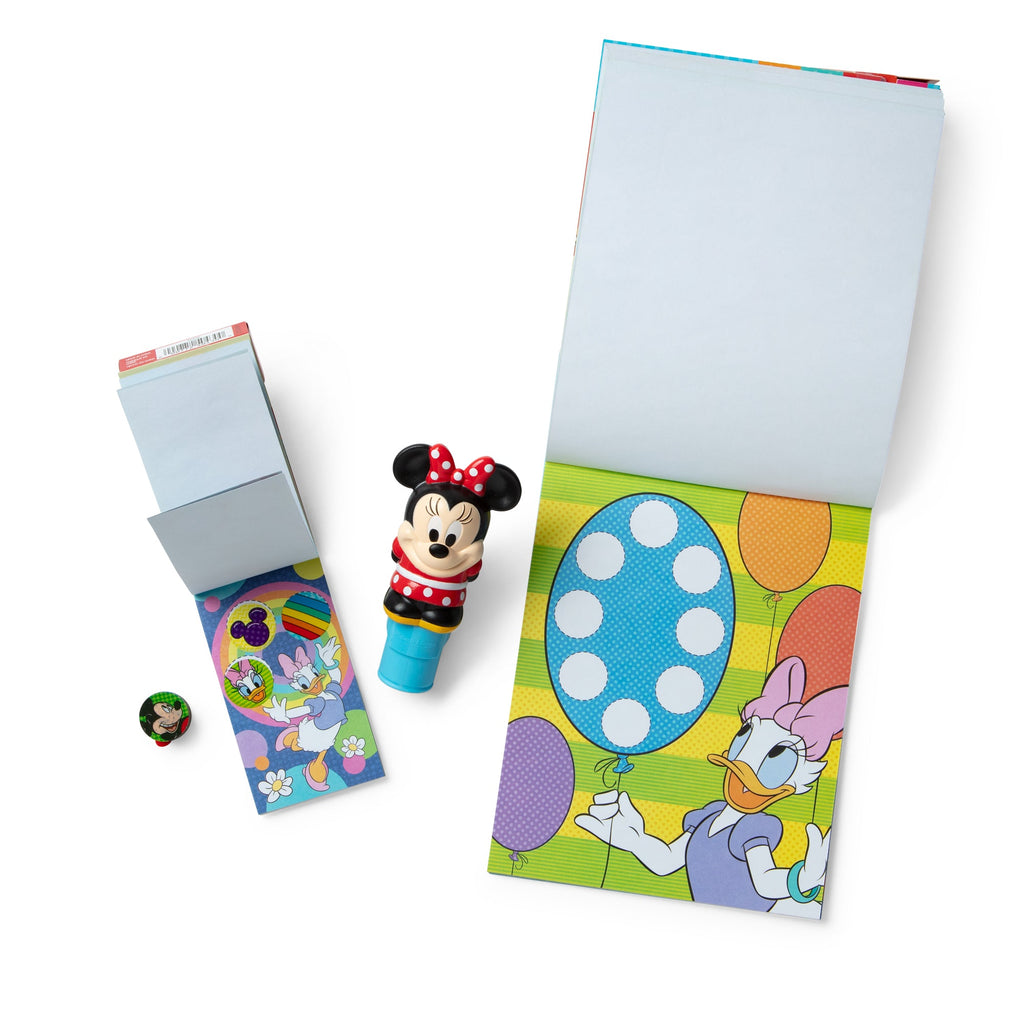 Melissa and Doug Sticker WOWTM Disney Minnie Mouse Bundle Activity Pad Sticker Stamper Mini Activity Pad and 200 Refill Stickers