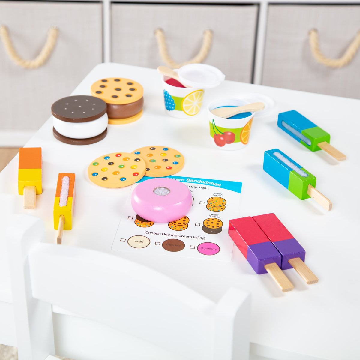 Melissa and Doug Wooden Frozen Treats Play Set