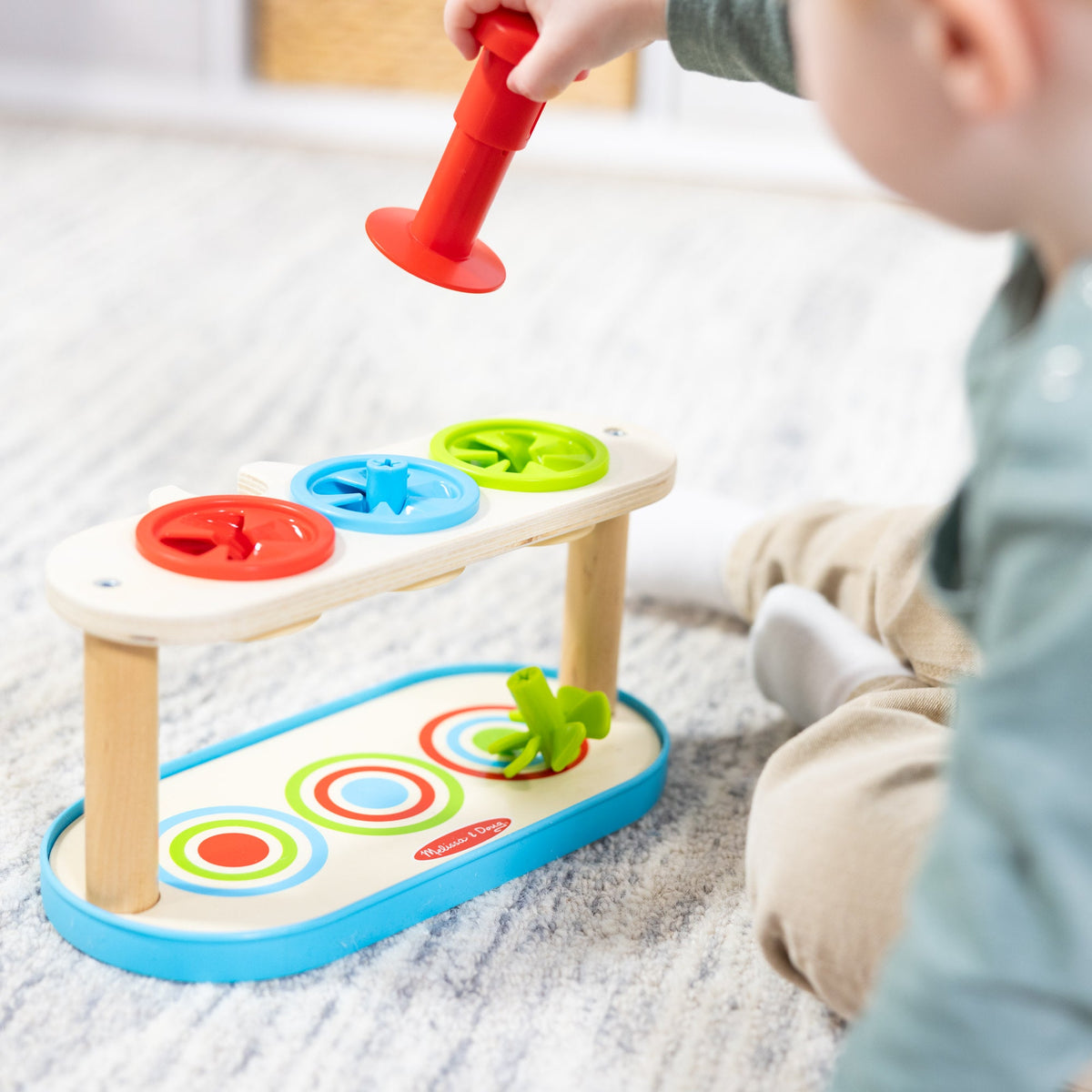 Melissa and Doug Match Push Spinning Tops
