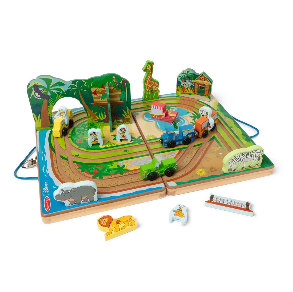Melissa and Doug Disney Take-Along Safari Wooden Play Set