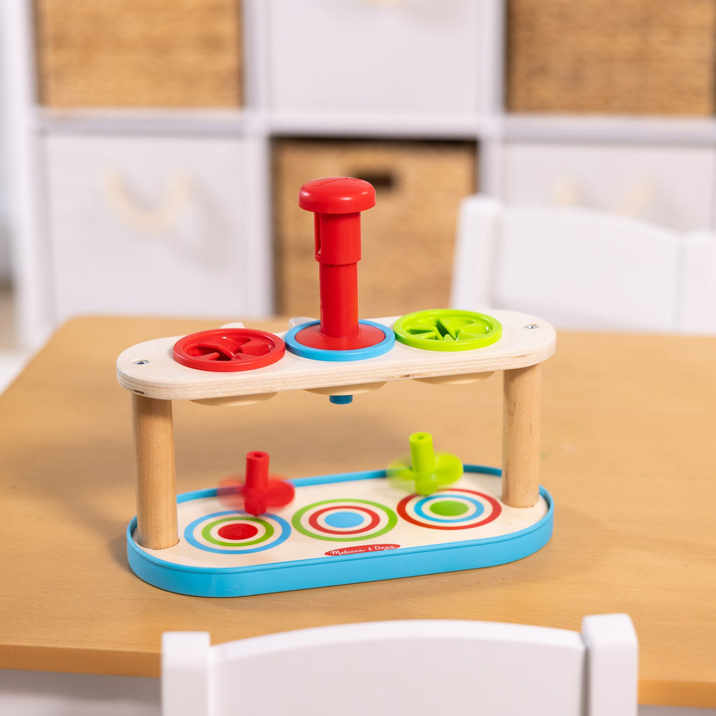 Melissa and Doug Match Push Spinning Tops