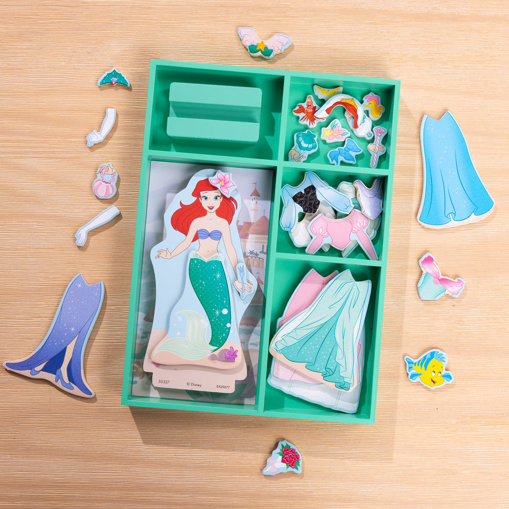 Melissa and Doug Disney Ariel Wooden Magnetic Dress-Up