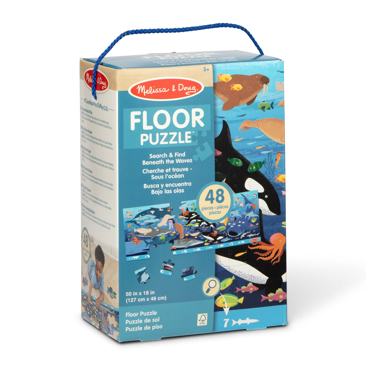 Melissa and Doug Search Find Beneath the Waves Floor Puzzle - 48 Pieces