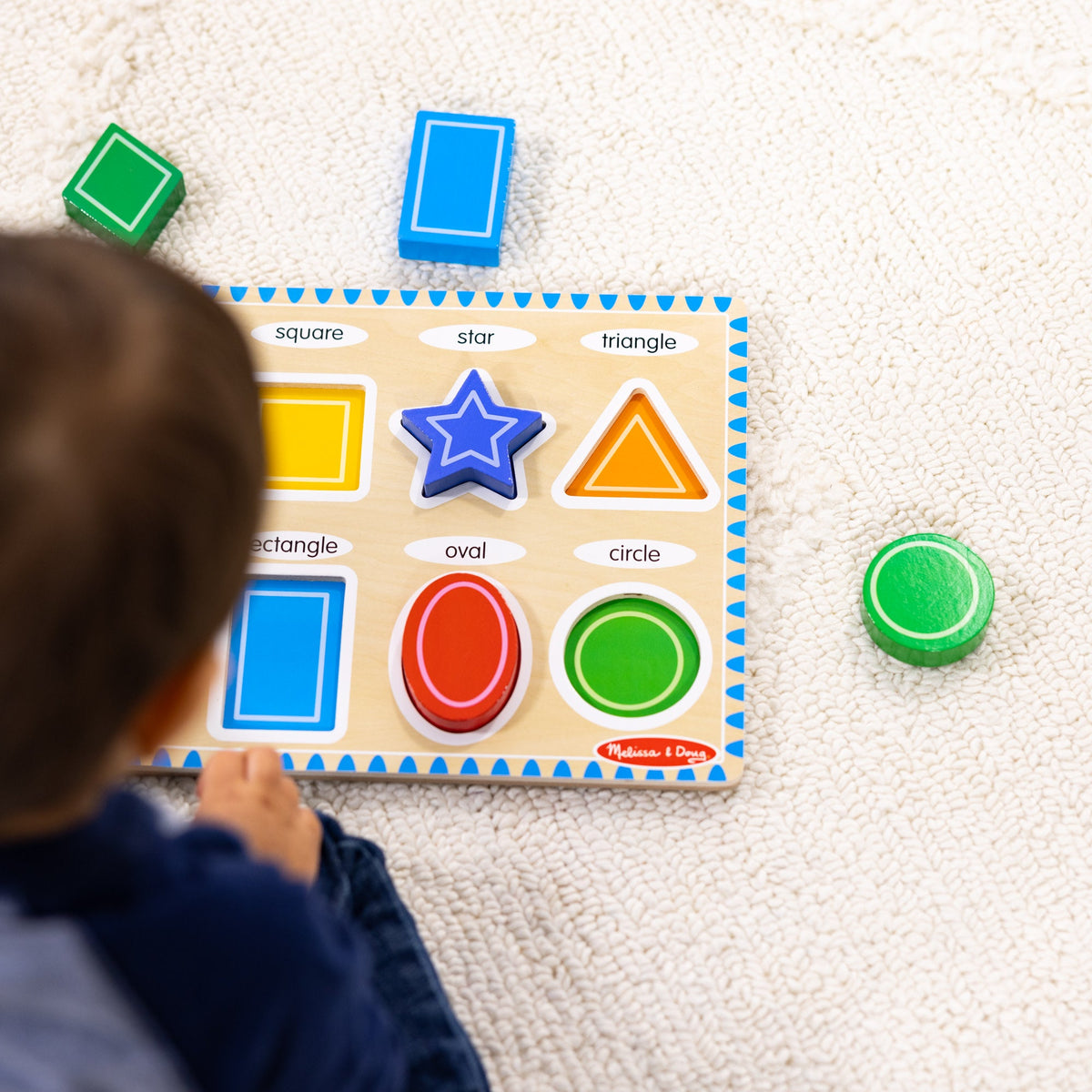 Melissa and Doug Shapes Chunky Puzzle - 8 Pieces