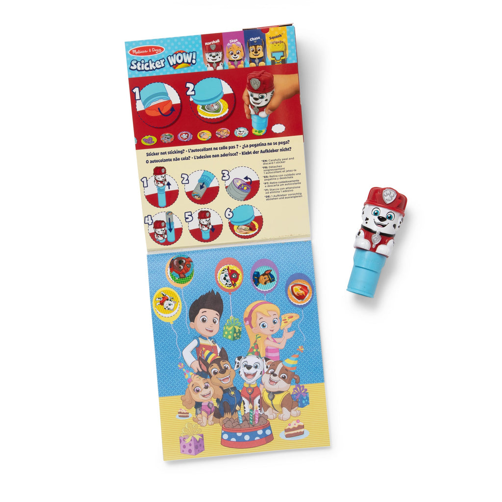 Melissa and Doug Sticker WOWTM Activity Pad Sticker Stamper - PAW Patrol Marshall