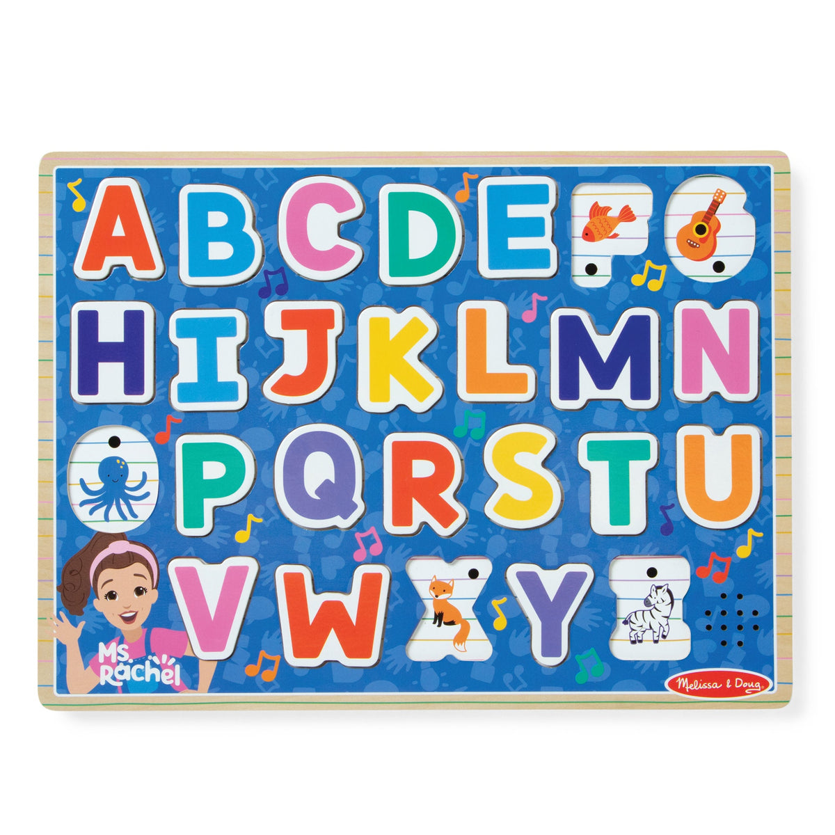 Melissa and Doug Ms RachelTM Wooden Phonics Alphabet Sound Puzzle - 26 Pieces